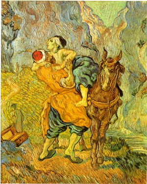 Der barmherzige Samariter (nach Delacroix)