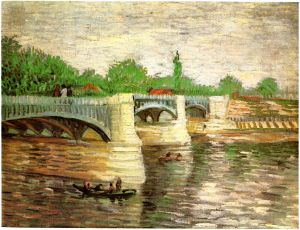 Die Seine mit der Brücke "Grande Jatte"