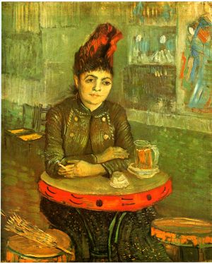 Sitzende Frau im "Café du Tambourin"