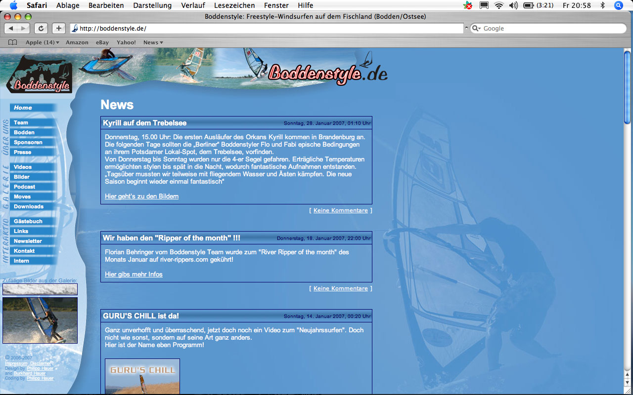 Beispielseite im Safari, Mac OS, 1280 x 800, MacBook