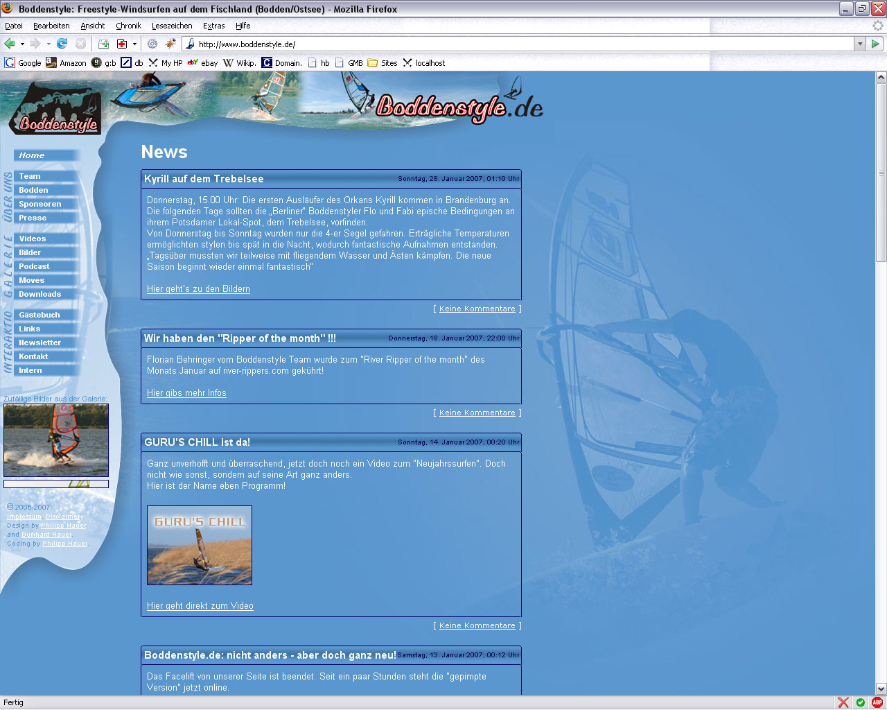 Beispielseite im Firefox, Windows, 1280 x 1024