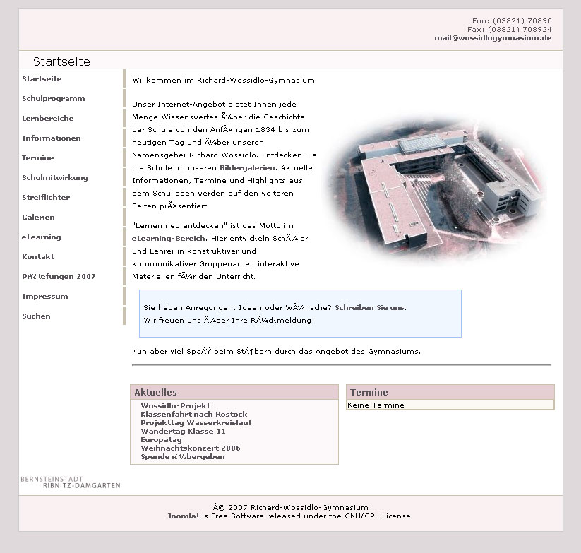 Beispiel Richard-Wossidlo-Gymnasium: Blau-Gelb-Blindheit