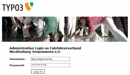 Typo3 Backend Login